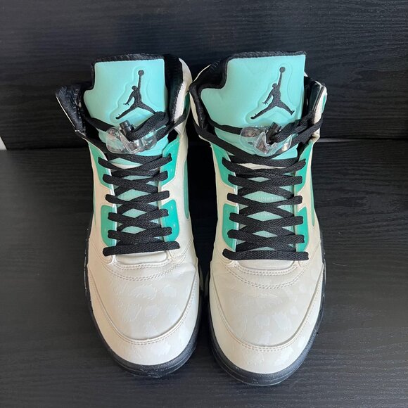 Air Jordan 5 Retro Sneakers Men’s Sz 11 Island Green Reflective CN2932-100 - Picture 3 of 10